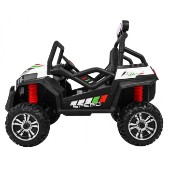 Grand Buggy Strong Lift dla dzieci Biały + Napęd 4x4 + Pilot + Bagażnik + Radio MP3 + LED